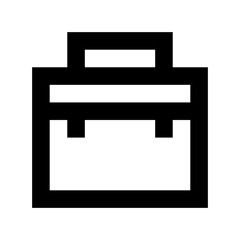 Portfolio Bag Flat Vector Icon 