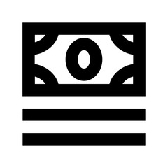 Paper Money Flat Vector Icon