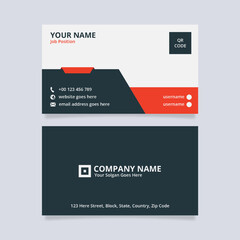 Modern Creative Business Card Template, Developer Designer Visiting Card Design