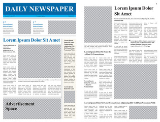 Daily Newspaper Design Template