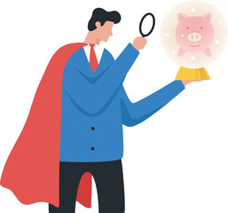 Financial Future. Manage personal budget. Financial or Market Stock forecast. Businessmen find financial answers from magic balls.