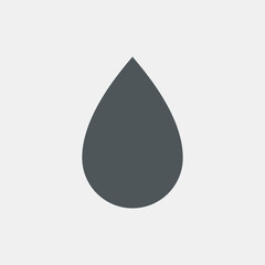 Water drop droplet raindrop icon illustration cut