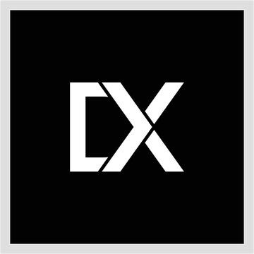 logo letter dx initials