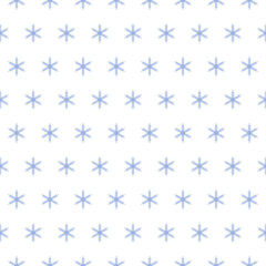 Seamless winter pattern with snowflakes