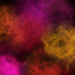 Abstract with space.Beautiful bright space objects.Planets and comets.Abstract background,wallpaper,template with space and stars.