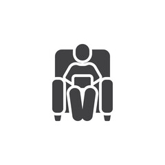 Coworking space vector icon