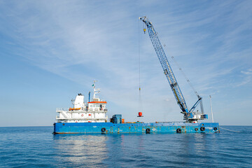 cargo ship in port