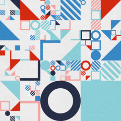 abstract geometric figures, bauhaus background