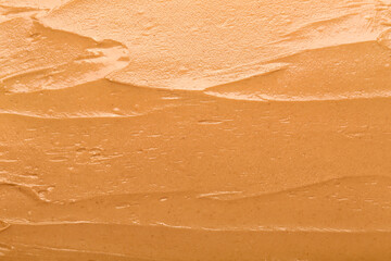 Texture of nut butter as background, closeup