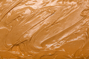 Texture of nut butter as background, closeup