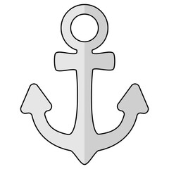 anchor ship pirate, Filled Clipart © Noey smiley