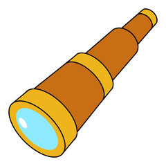 field glass Filled Clipart