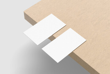 Blank business card mockup