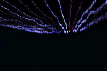 Abstract background with colorful stripes of neon light