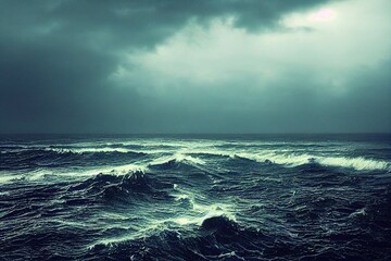 Storm sea