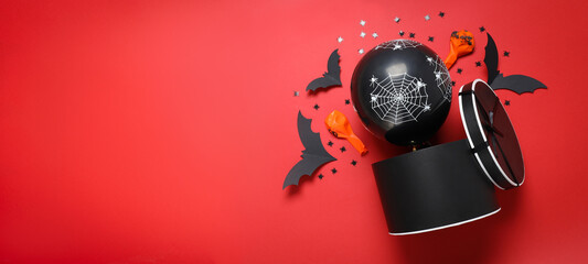 Concept of Halloween, Halloween balloon, space for text