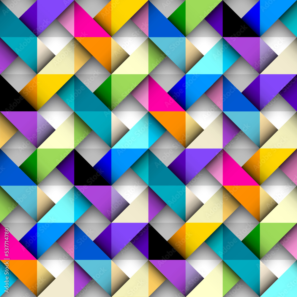 Poster Patchwork textile pattern. Seamless quilting design background.