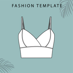 camisole sketches. tank top illustration.
