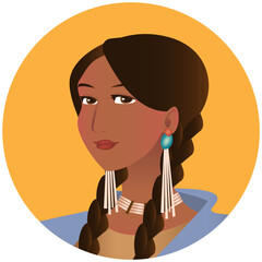 Female Character, Female Cartoon in Vector, Girl Icon, Feminist illustration, Woman Avatar