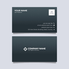 Modern Clean Corporate Business Card Design Template	