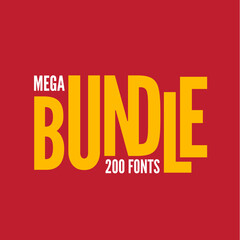 Naklejka na ściany i meble Bundle Sale Banner. Typographic Composition