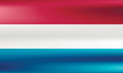 Flag of Luxembourg. Luxembourgish national symbol in official colors. Template icon. Abstract vector background