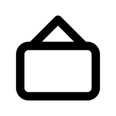 Hanging Board Flat Vector Icon