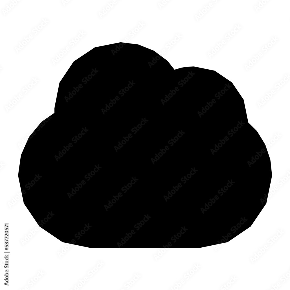 Poster cloud flat vector icon