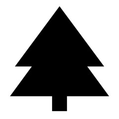 Pine Tree Flat Vector Icon