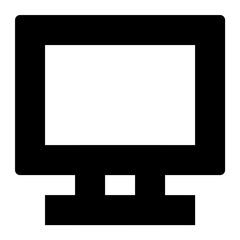 Monitor Flat Vector Icon