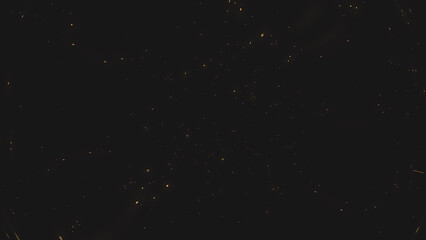 Abstract golden particle background for new year videos, celebration videos, etc floating golden sparks background in high resolution.