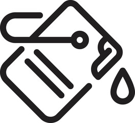 Paint bucket Icon vector in a black flat design on white background, paint bucket icon. Vector flat graphic illustration. The isolated object on a white background, Paint bucket pouring icon