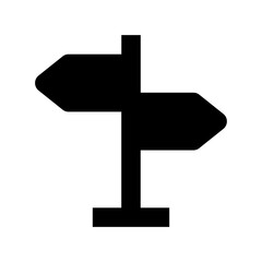 Guidepost Flat Vector Icon