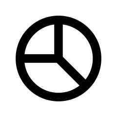 Pie Chart Flat Vector Icon