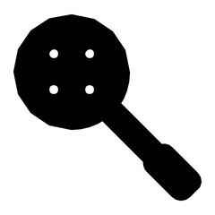 Slotted Spatula Vector Icon