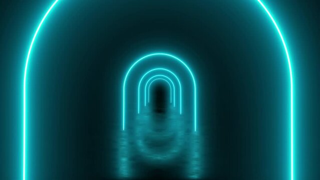 Passing through an endless loop arc tunnel