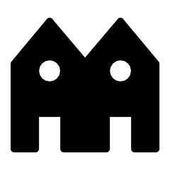 Bungalows Vector Icon