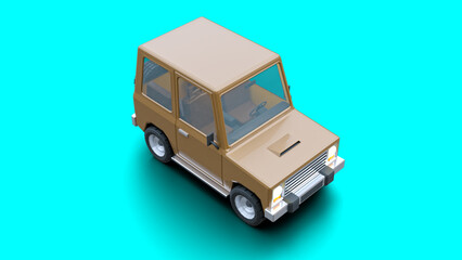 iconic concept 3D SUV low poly 3d model
