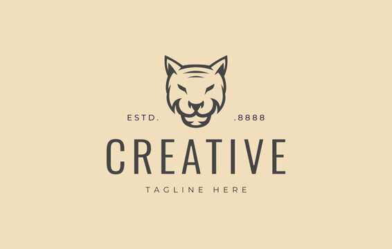 Wolf Cub Logo Design Template