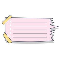 Pastel Notebook Illustration