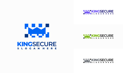 King Security logo designs concept vector, Security Technology logo symbol