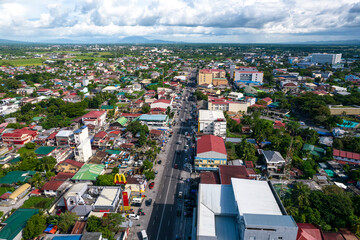 Obraz premium Naga, Camarines Sur, Philippines - Aerial of Naga City, one of the largest cities in the Bicol Region.