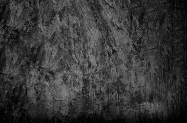 Obraz premium Old wall texture cement dark black gray background abstract grey color design are light with white gradient background.