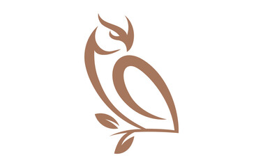 Owl Bird Logo Design Template