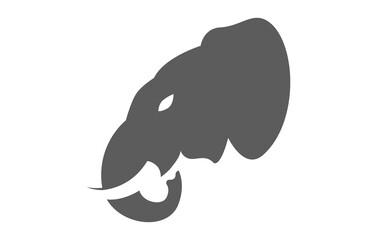 Elephant Head Logo Design Template