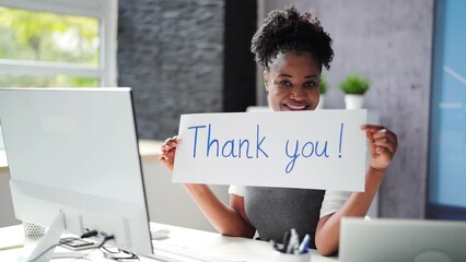 Thank You Corporate Job Appreciation Sign