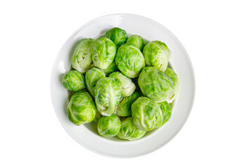 Brussels sprouts green raw vegetable healthy meal food snack diet on the table copy space food background 