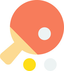 table tennis illustration in minimal style