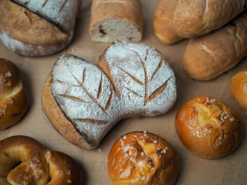 A full set of home made french bread
