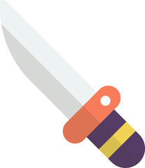 toy knife illustration in minimal style
